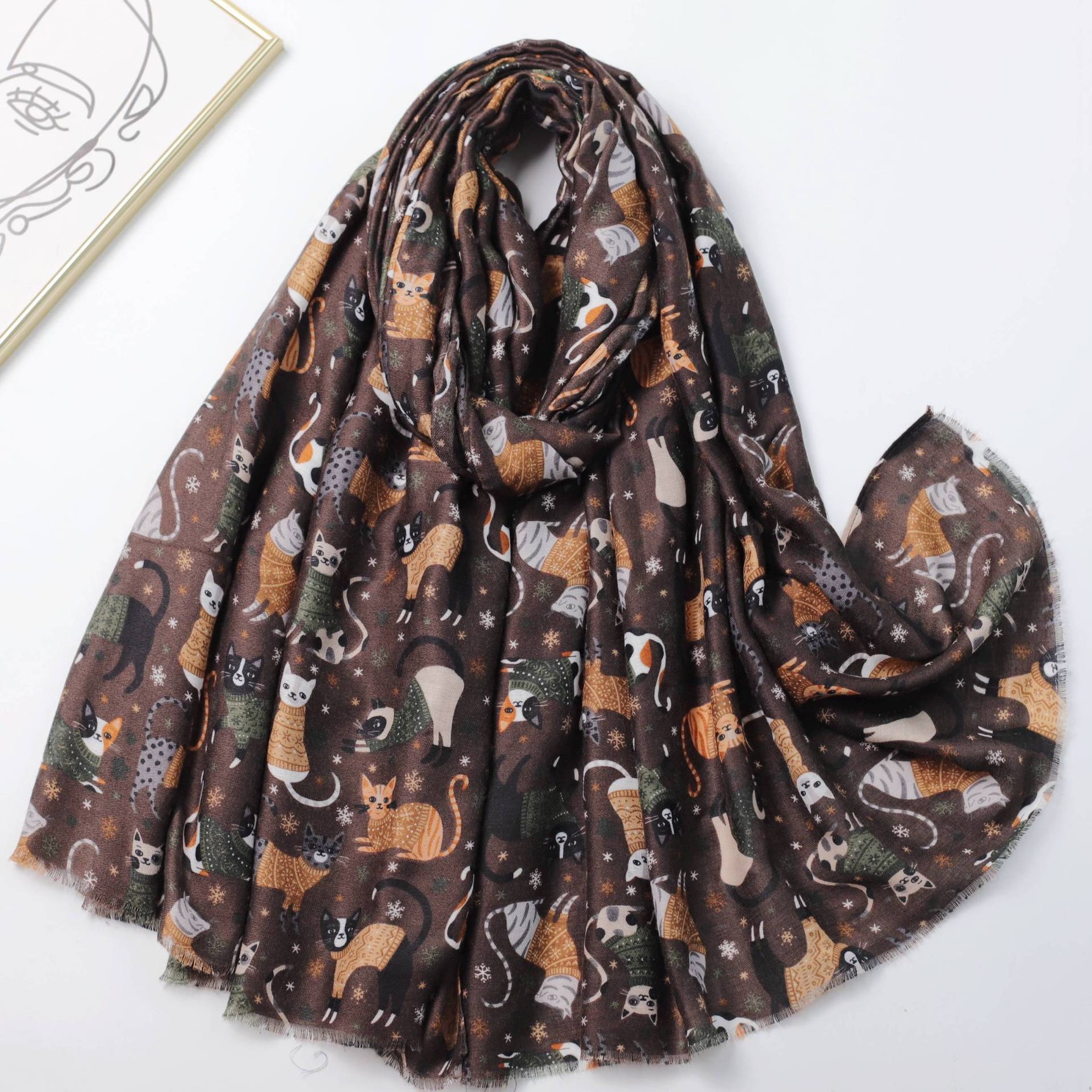 Women's Lovely Cartoon Playful – Shawl Wrap Winter Bewertung und Preis