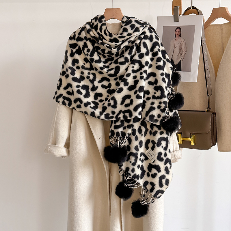 New Luxury Winter Leopard Two- – Shawl Wrap Winter Bewertung und Preis