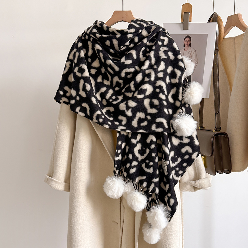New Luxury Winter Leopard Two- – Shawl Wrap Winter Bewertung und Preis
