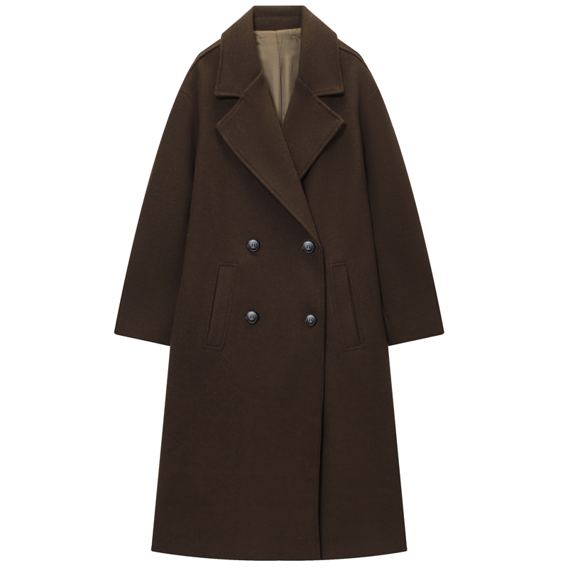 HXAO Women's Coat Brown Tweed  – Wool Coat Peacoat Bewertung und Preis