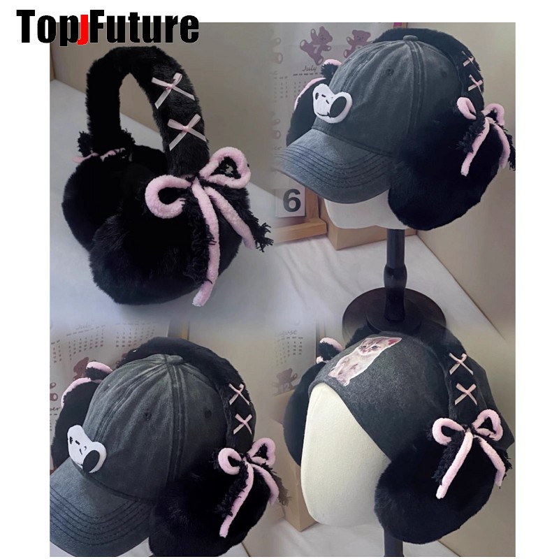 Harajuku Y2k Cute Sweet Lolita – Earmuffs Foldable Bewertung und Preis
