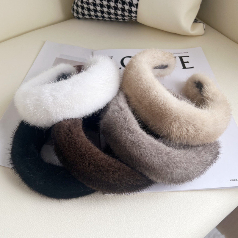 Real Mink Fur Headband Natural – Winter Headband Fleece Bewertung und Preis