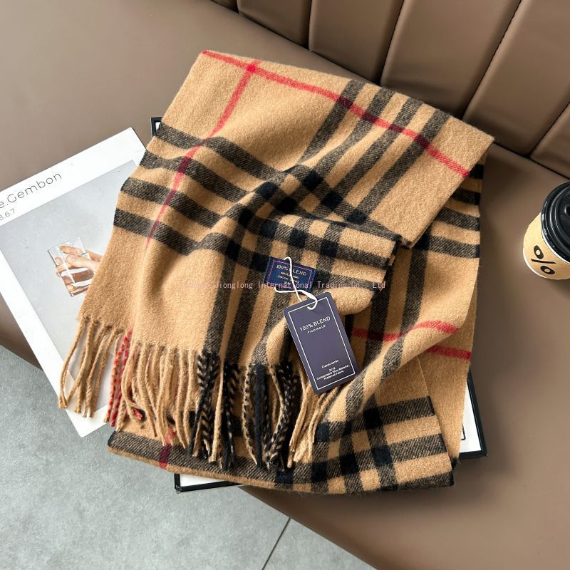 Autumn and winter classic chec – Wool Scarf Men Bewertung und Preis