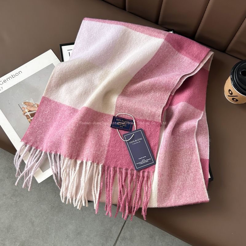 Autumn and winter classic chec – Wool Scarf Men Bewertung und Preis