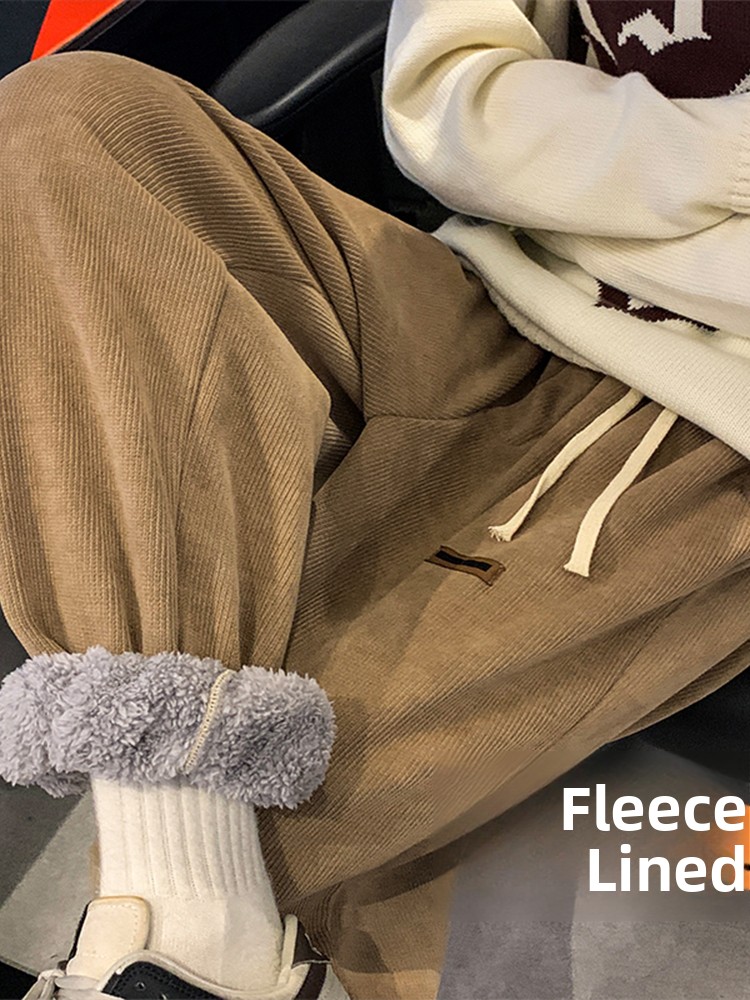 Men's Corduroy Lamb Velvet Thi – Corduroy Pant Warm Bewertung und Preis